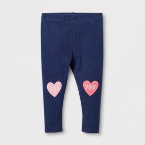 5/$20 NEW NB Girls Cat & Jack LOVE YOU Heart Pants